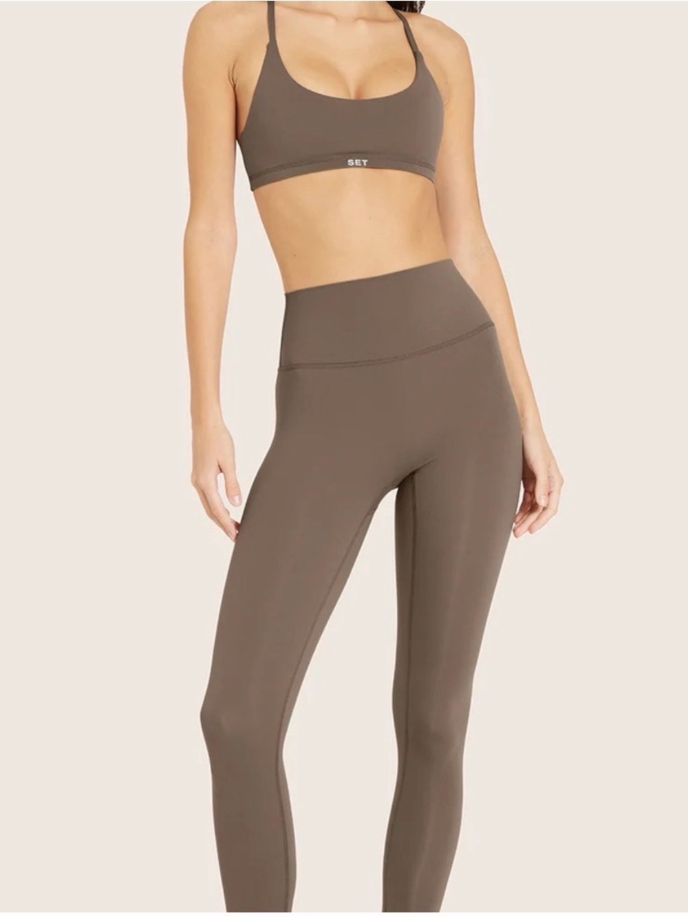 Set Active Airluxe Breathe Leggings - Truffle